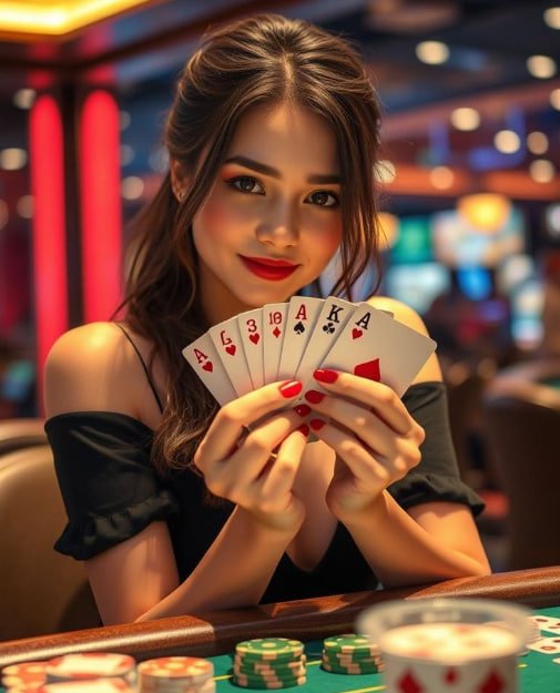 Màn hình game slot online caumn với cuộn quay đầy màu sắc và jackpot lớn